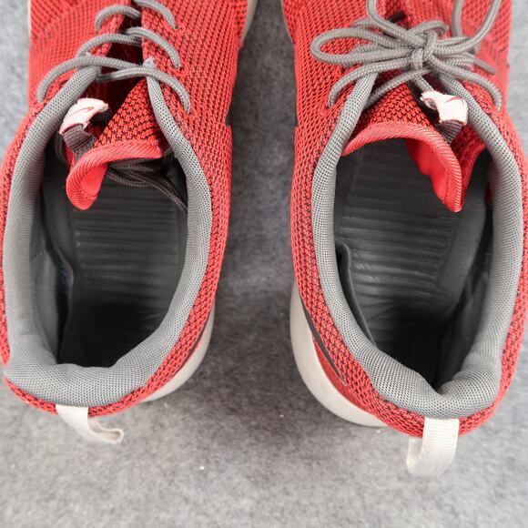 Nike Shoes Mens 13 Roshe One Casual Sneakers Athletic Trainer Red Black Running - Picture 9 of 13
